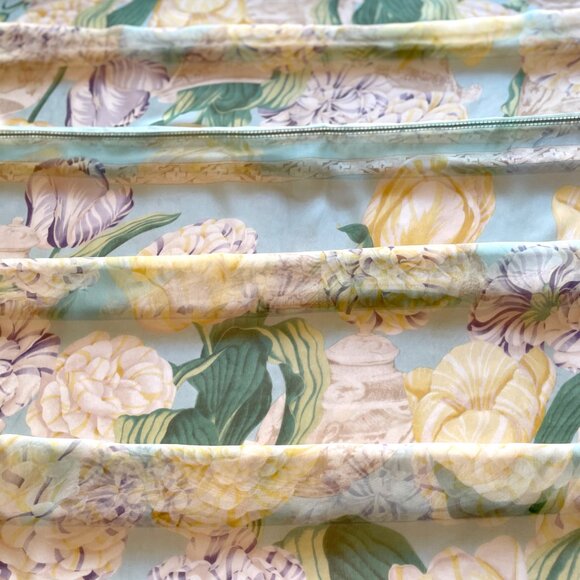 Vintage Gucci Floral Silk Chiffon Oversized Shawl Scarf - Picture 4 of 15